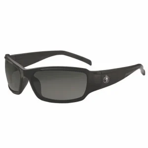 Skullerz THOR Anti-Scratch and Enhanced Anti-Fog Safety Glasses, Black Frame, Smoke Polycarbonate Lens, Ships in 1-3 Bus Days