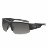 Skullerz DAGR Anti-Scratch and Enhanced Anti-Fog Safety Glasses, Black Frame, Smoke Polycarbonate Lens, Ships in 1-3 Bus Days