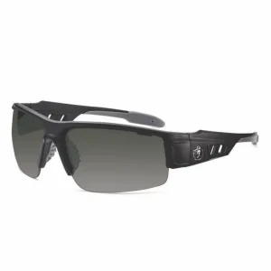 Skullerz DAGR Anti-Scratch and Enhanced Anti-Fog Safety Glasses, Black Frame, Smoke Polycarbonate Lens, Ships in 1-3 Bus Days