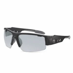 Skullerz DAGR Anti-Scratch/Enhanced Anti-Fog Safety Glasses,Black Frame, In/Outdoor Polycarbonate Lens, Ships in 1-3 Bus Days