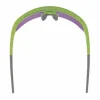 Skullerz AEGIR Safety Glasses, Mirrored Lenses, Lime Nylon Frame, Purple Mirror Polycarbonate Lens, Ships in 1-3 Bus Days - Image 3
