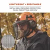 Skullerz 8989 Mesh Face Shield with Adapter for Hard Hat and Safety Helmet, Gray, Ships in 1-3 Business Days - Image 3