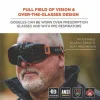 Skullerz MODI OTG Anti-Scratch/Enhanced Anti-Fog Safety Goggles with Elastic Strap, Smoke Lens, Ships in 1-3 Business Days - Image 2