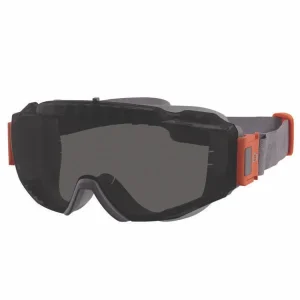Skullerz MODI OTG Anti-Scratch and Enhanced Anti-Fog Safety Goggles with Neoprene Strap, Smoke Lens, Ships in 1-3 Bus Days