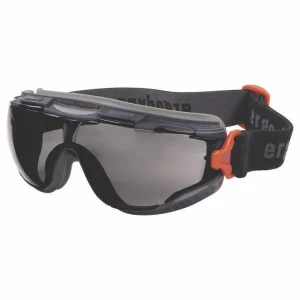 Skullerz ARKYN Anti-Scratch and Enhanced Anti-Fog Safety Goggles with Elastic Strap, Smoke, Ships in 1-3 Business Days