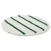 Low Profile Scrub-Strip Carpet Bonnet, 19" Diameter, White/green, 5/carton - Image 2
