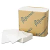 Singlefold Interfolded Bathroom Tissue, Septic Safe, 1-Ply, White, 400 Sheets/pack, 60 Packs/carton - Image 2