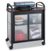 Impromptu Refreshment Cart/Machine Stand, Engineered Wood, 3 Shelf, 34×21.25×36.5, Cherry/Black, Ships in 1-3 Business Days - Image 2