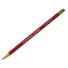 Erasable Colored Pencils, 2.6 mm, 2B, Carmine Red Lead, Carmine Red Barrel, Dozen - Image 3