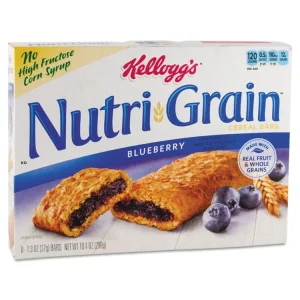 Nutri-Grain Soft Baked Breakfast Bars, Blueberry, Indv Wrapped 1.3 Oz Bar, 16/box