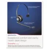 EncorePro Premium Monaural Over The Head Headset with Noise Canceling Microphone, Black - Image 2
