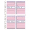 Telephone Message Book with Fax/Mobile Section, Two-Part Carbonless, 4.25 x 5.5, 50 Forms Total - Image 2