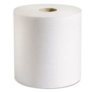 100% Recycled Hardwound Roll Paper Towels, 1-Ply, 7.88″ x 800 ft, White, 6 Rolls/Carton