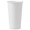 Single-Sided Poly Paper Hot Cups, 20 oz, White, 600/Carton