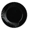 Classicware Plates, Plastic, 10.25″ Dia, Black, 144/cartonC