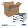 Precision Wipers, POP-UP Box, 2-Ply, 14.7 x 16.6, Unscented, White, 92/Box, 15 Boxes/Carton - Image 3