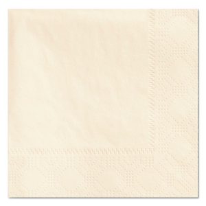 Beverage Napkins, 2-Ply, 9 1/2 X 9 1/2, Ecru, 1000/carton