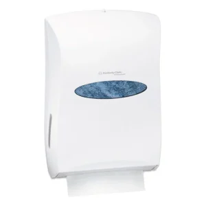 Universal Towel Dispenser, 13.31 X 5.85 X 18.85, Pearl White