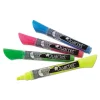 Neon Dry Erase Marker Set, Broad Bullet Tip, Assorted Colors, 4/set - Image 2