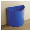 Desk-Side Recycling Receptacle, 3 gal, Plastic, Black/Blue - Image 2