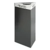 Trifecta Waste Receptacle Lid, Laser Cut "WASTE" Inscription, 20w x 20d x 3h, Stainless Steel, Ships in 1-3 Business Days - Image 4