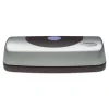 15-Sheet Electric/battery Portable Desktop Punch, Three-Holes, 9/32″ Holes, Silver/black