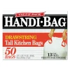 Drawstring Kitchen Bags, 13 Gal, 0.6 Mil, 24″ X 27.38″, White, 50/box - Image 2