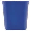 Deskside Recycling Container, Small, 13.63 qt, Plastic, Blue - Image 3