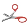 Stainless Steel Office Snips, 7″ Long, 1.75″ Cut Length, Red Offset Handle