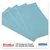 X70 Foodservice Towels, 1/4 Fold, 12.5 x 23.5, Unscented, Blue, 300/Carton - Image 3