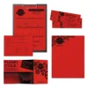 Color Paper, 24 lb Bond Weight, 8.5 x 11, Re-Entry Red, 500 Sheets/Ream - Image 2