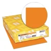 Exact Brights Paper, 20 lb Bond Weight, 8.5 x 11, Bright Orange, 500/Ream - Image 2