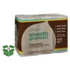Natural Unbleached 100% Recycled Paper Kitchen Towel Rolls, 2-Ply, 11 x 9, 120/Roll, 6 Rolls/Pack - Image 2
