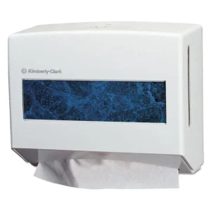 Scottfold Compact Towel Dispenser, 10.75 x 4.75 x 9, Pearl White