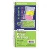 Wirebound Telephone Book with Multicolored Messages, Two-Part Carbonless, 4.75 x 2.75, 4 Forms/Sheet, 200 Forms Total - Image 2