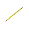 Pencils, H (#3), Black Lead, Yellow Barrel, Dozen - Image 3