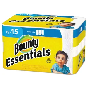 Essentials Select-A-Size Kitchen Roll Paper Towels, 2-Ply, 83 Sheets/roll, 12 Rolls/carton