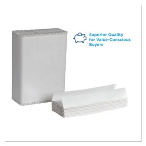 Pacific Blue Select C-Fold Paper Towels, 2-Ply, 10.1 x 12.7, White, 120/Pack, 12 Packs/Carton