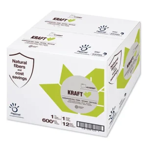 Heavenly Soft Hardwound Paper Towel, Kraft, 1-Ply, 7.8″ x 600 ft, Brown, 12 Rolls/Carton