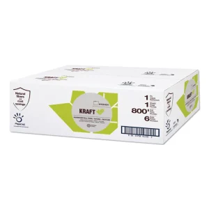 Heavenly Soft Hardwound Paper Towel, Kraft, 1-Ply, 7.8″ x 800 ft, Brown, 6 Rolls/Carton