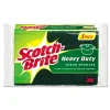 Heavy-Duty Scrub Sponge, 4.5 X 2.7, 0.6" Thick, Yellow/green, 3/pack