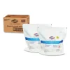 Bleach Germicidal Wipes, 1-Ply, 12 x 12, Unscented, White, 110/Refill, 2 Refills/Carton