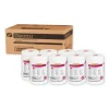 Dispatch Cleaner Disinfectant Towels, 1-Ply, 6.75 x 8, Unscented, White, 150/Canister, 8 Canisters/Carton