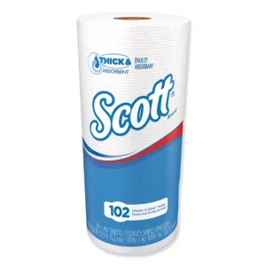Choose-A-Sheet Mega Kitchen Roll Paper Towels, 1-Ply, 4.8 x 11, White, 102/Roll, 24/Carton