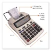 1208-2 Two-Color Compact Printing Calculator, Black/red Print, 2.3 Lines/sec - Image 3