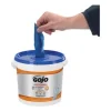 FAST TOWELS Hand Cleaning Towels, 7.75 x 11, Fresh Citrus, Blue, 130/Bucket, 4 Buckets/Carton - Image 3