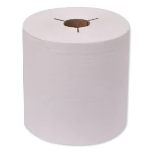 Universal Hand Towel Roll, Notched, 1-Ply, 8″ x 800 ft, Natural White, 6 Rolls/Carton