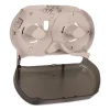 Twin Jumbo Roll Bath Tissue Dispenser, 19.29 X 5.51 X 11.83, Smoke/gray - Image 3