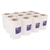 Center-Flow Perforated Paper Towel Roll, 7.3 x 15, White, 6 Rolls/Carton - Image 3
