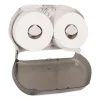 Twin Jumbo Roll Bath Tissue Dispenser, 19.29 X 5.51 X 11.83, Smoke/gray - Image 2